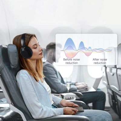 5. Słuchawki bezprzewodowe Dudao X22 Max nauszne Bluetooth z ANC - czarne