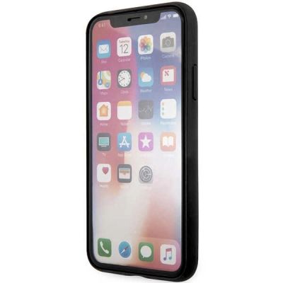 5. Etui Guess 4G Big Metal Logo na iPhone X / XS - szare