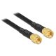 DeLOCK 88891 kabel koncentryczny LMR195 5 m Czarny