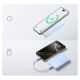 6. Powerbank Baseus EnerFill FM11 Ultra-Mini 10000mAh 22,5W indukcyjny kompatybilny z MagSafe z białym kablem Basus Simple USB-C 20V/3A 0,3m - niebieski