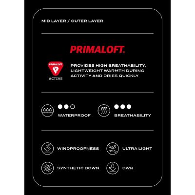 9. Bezrękawnik puchowy trekkingowy z wypełnieniem primaloft active męski 4F 4FWSS24TVJAM096-24S