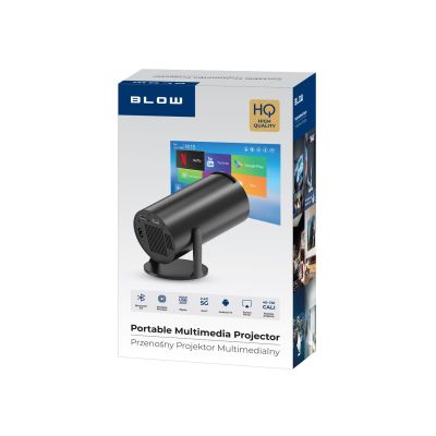 9. BLOW PROJEKTOR PRZENOŚNY ANDROIDTV HD CINEMA BLACK