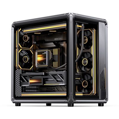 13. Jonsbo X400 PC-Gehäuse, Midi-Tower, ATX, Tempered Glass - grau