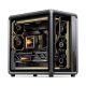 13. Jonsbo X400 PC-Gehäuse, Midi-Tower, ATX, Tempered Glass - grau