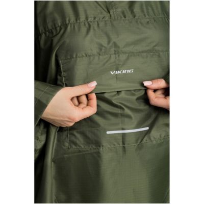 5. Poncho przeciwdeszczowe VIKING Vesper Backpack, zielone