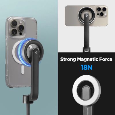 8. Selfie stick Spigen S580W MagSafe Bluetooth z tripodem - czarny