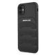 2. Etui AMG Leather Debossed Lines na iPhone 11 / Xr - czarne