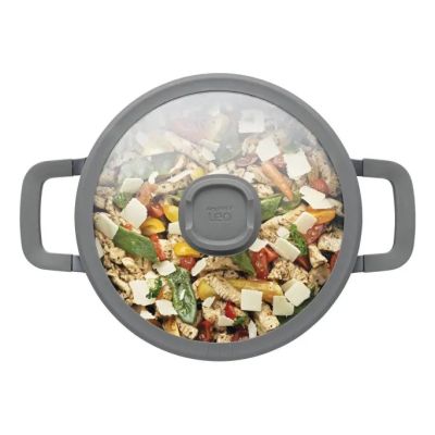 2. BergHOFF 3950593 garnel do zupy 4,4 l Czarny Aluminium, Szkło, Silikon