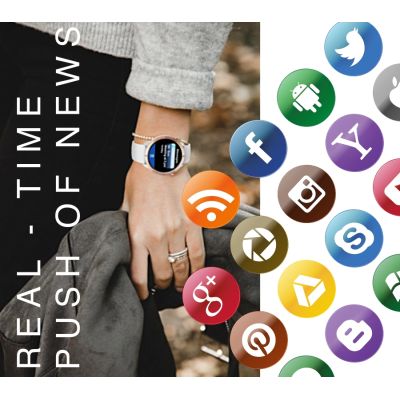 4. Smartwatch Męski RUBICON RNCF14 Black SMARUB250