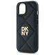 6. Etui DKNY Quilted Stack Logo na iPhone 15 - czarne