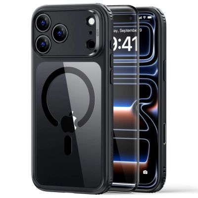 Etui ESR Classic Hybrid MagSafe na iPhone 18 Pro Max / 17 Pro Max - przezroczysto-czarne
