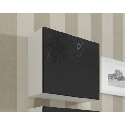 Witryna VIGO kwadrat 50/50/30 biały/ czarny połysk