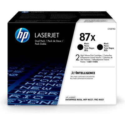8. HP 87X 2x Schwarz LaserJet Tonerpatrone
