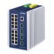 2. PLANET IP30 Industrial L3 16-Port Zarządzany Gigabit Ethernet (10/100/1000) Aluminium, Niebieski