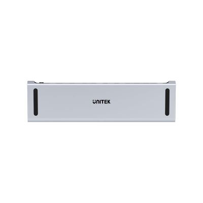 4. UNITEK STACJA DOKUJĄCA KVM 2X HDMI, 1X DP 4K, USBC, MST, HDMI 2.0 Z PODSTAWKĄ