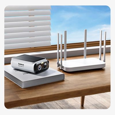 10. Kamera zewnętrzna Baseus Security S1 Lite 2K - biała