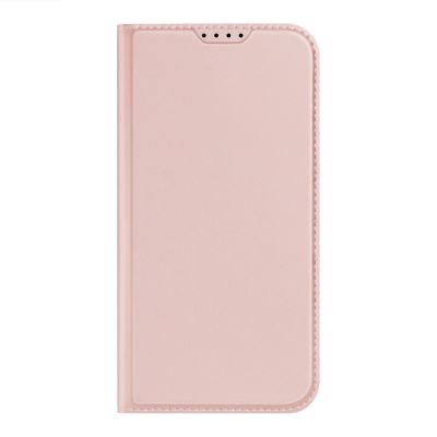 8. Etui do iPhone 15 Plus pokrowiec z klapką i portfelem Dux Ducis Skin Pro - różowe