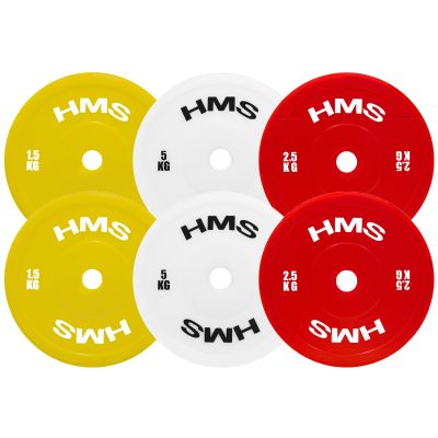 TPP05 (2 x 5.0 KG) WHITE TALERZ OLIMPIJSKI TECHNICZNY PE 2 x 5.0 KG HMS