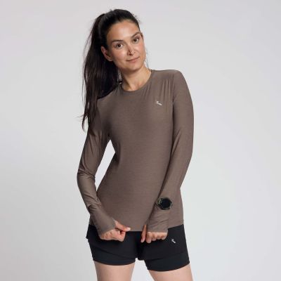 2. Rogelli T-shirt DR do biegania ESSENTIAL mokka XL