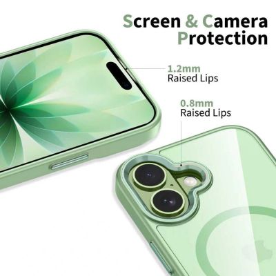 5. Etui Tech-Protect MagMat MagSafe na iPhone 17 - przezroczysto-zielone
