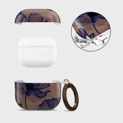 3. Etui Tech-Protect Lamano na AirPods 4 - brązowo-fioletowe