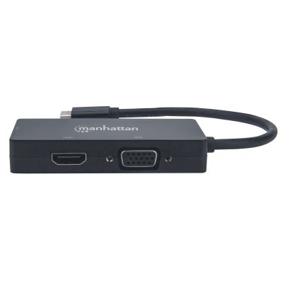 4. MANHATTAN ADAPTER MULTIPORT USB-C 3.1 NA HDMI/DVI/VGA M/F
