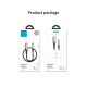 12. Kabel Joyroom Sharp Series S-M411 USB-A / micro USB 3A 2m ze wskaźnikiem ładowania - czarny