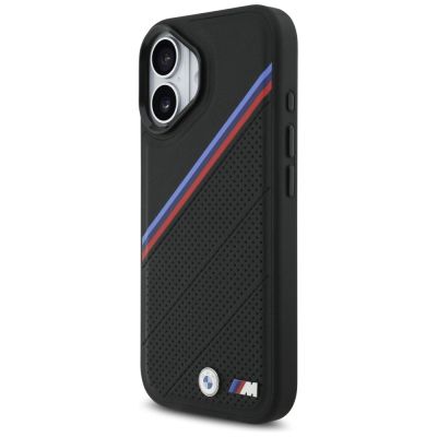 2. Etui BMW M Tricolor Metal Logo MagSafe do iPhone 17 - czarne