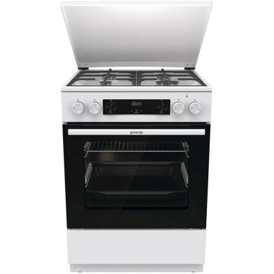 Kuchnia gazowo-elektryczna GORENJE GKS6C71WF 60 cm | AirFry | ExtraSteam | FrozenBake | biały