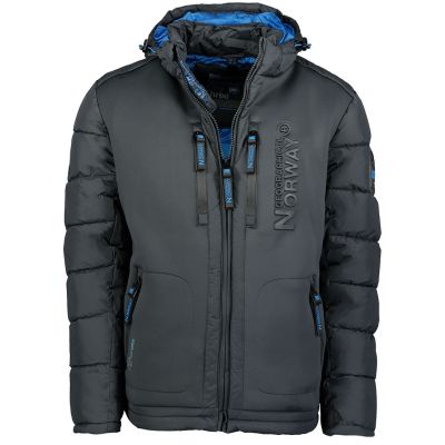 3. Kurtka męska Geographical Norway BEACHWOOD DGREY-BLUE DB MEN 068 BS4 (WU6633H/GN-DARK GREY)
