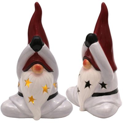 13. FIGURKA ŚWIĄTECZNA MIKOŁAJ SKRZAT LED 20CM