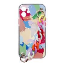 Color Chain Case żelowe elastyczne etui z łańcuchem łańcuszkiem zawieszką do Samsung Galaxy S21+ 5G (S21 Plus 5G) wielokolorowy (4)
