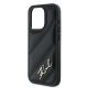 6. Etui Karl Lagerfeld Diagonal Quilted Script na iPhone 15 Pro - czarne