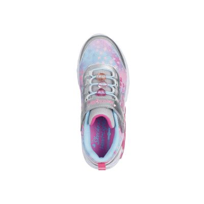 3. Skechers S-Lights Infinite Heart Lights-Heart Jewels 303261L-SMLT Silver/Multi