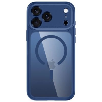 3. Etui Tech-Protect MagPeak MagSafe CC na iPhone 18 Pro Max / 17 Pro Max - przezroczysto-granatowe