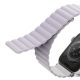 7. Pasek Uniq Revix na Apple Watch 1/2/3/4/5/6/7/8/SE/SE2/Ultra 42/44/45/49mm - liliowo-biały