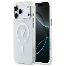 Etui Guess IML Gradient Triangle Logo MagSafe na iPhone 18 Pro Max / 17 Pro Max - przezroczyste