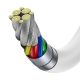 4. Kabel Baseus CATYS-C02 USB-C - USB-C PD QC FCP 100W 5A 2m - biały