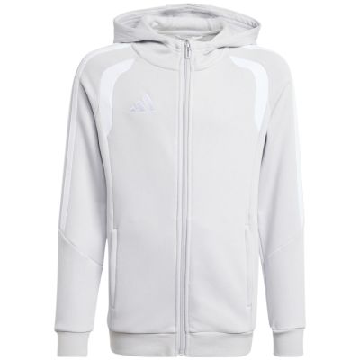 2. Bluza dla dzieci adidas Tiro 26 League Sweat Full Zip Hoodie szara KF3323