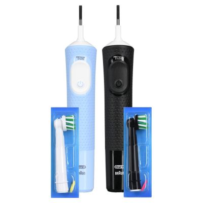 5. Oral-B Vitality Pro Duo Dorosły Obrotowo-pulsacyjna szczoteczka do zębów Czarny, Niebieski, Biały