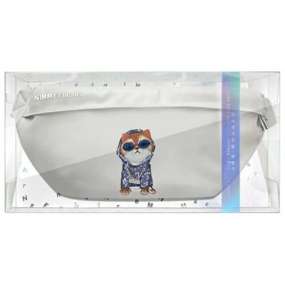 12. Torba na ramię Nimmy Crossbody Glasses Cool Cat - szara