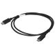 2. Kabel Lanberg CA-CMCM-10CU-0010-BK (USB typu C - USB typu C ; 1m; kolor czarny)
