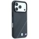 4. Etui BMW M Tire Track with Silver Line MagSafe na iPhone 18 Pro / 17 Pro - ciemnoszare