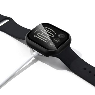 7. Etui Tech-Protect Defense Black & Clear 2-Pack na Apple Watch 46 mm