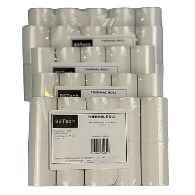 6. BSTech Papier, rolka termiczna do kas fiskalnych 57x15m 10 sztuk