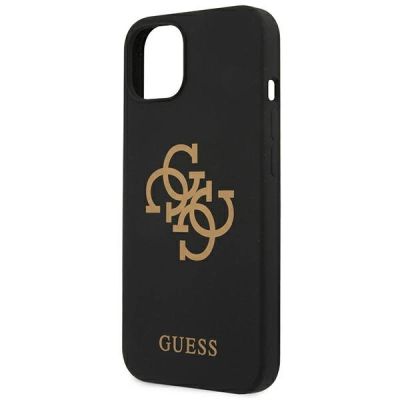 6. Etui Guess Silicone 4G Logo na iPhone 13 mini - czarne