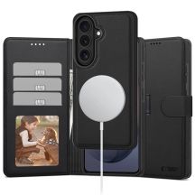Etui Tech-Protect Wallet MagSafe na Samsung Galaxy S26 - czarne matowe