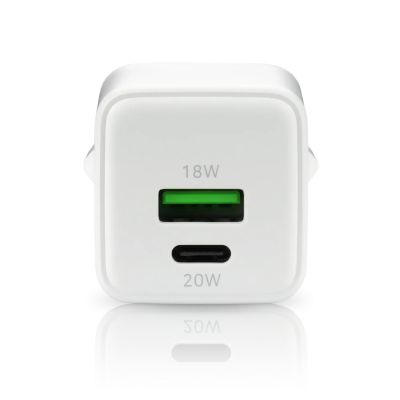 2. EVERACTIVE ŁADOWARKA SIECIOWA GAN 1 X USB, 1 X USB-C QUICK CHARGE 3.0 20W BIAŁA SC-330Q