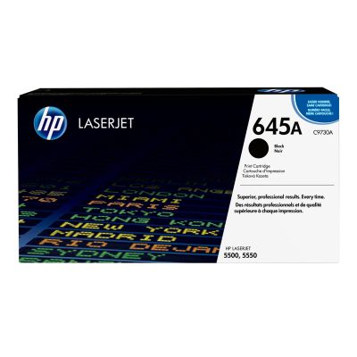 77. HP 645A oryginalny wkład z czarnym tonerem LaserJet