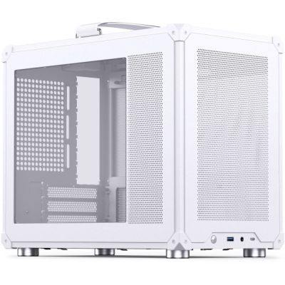 Obudowa PC Jonsbo C6 MAX, Mini Obudowa, Micro-ATX, Szkło Hartowane - Białe